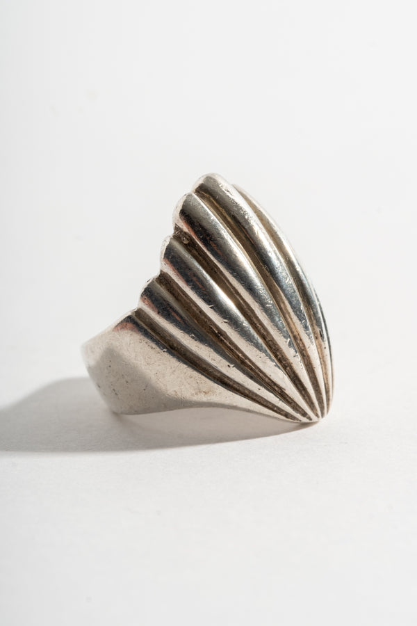 Sterling Modern Shell Ring
