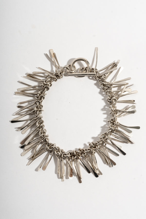 Sterling Modern Tassel Bracelet