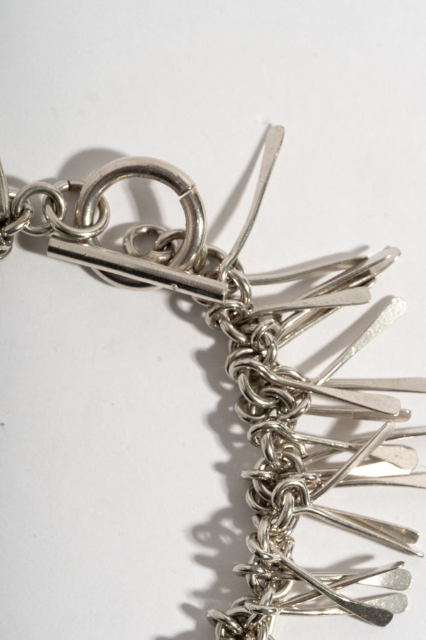 Sterling Modern Tassel Bracelet