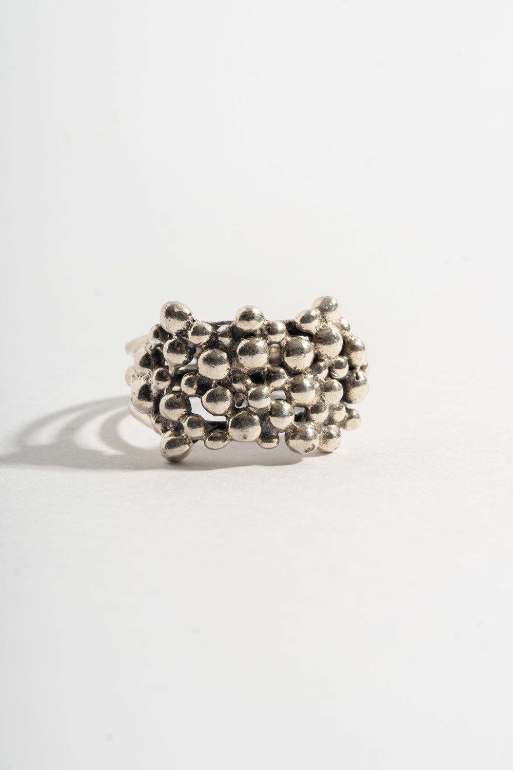 Sterling Modern Wide Bubble Ring