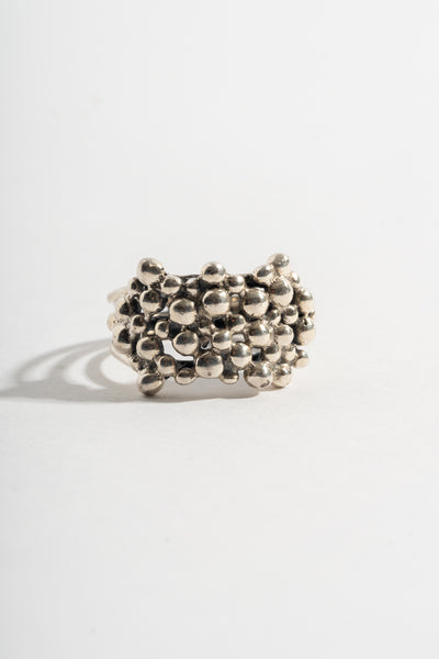 Sterling Modern Wide Bubble Ring
