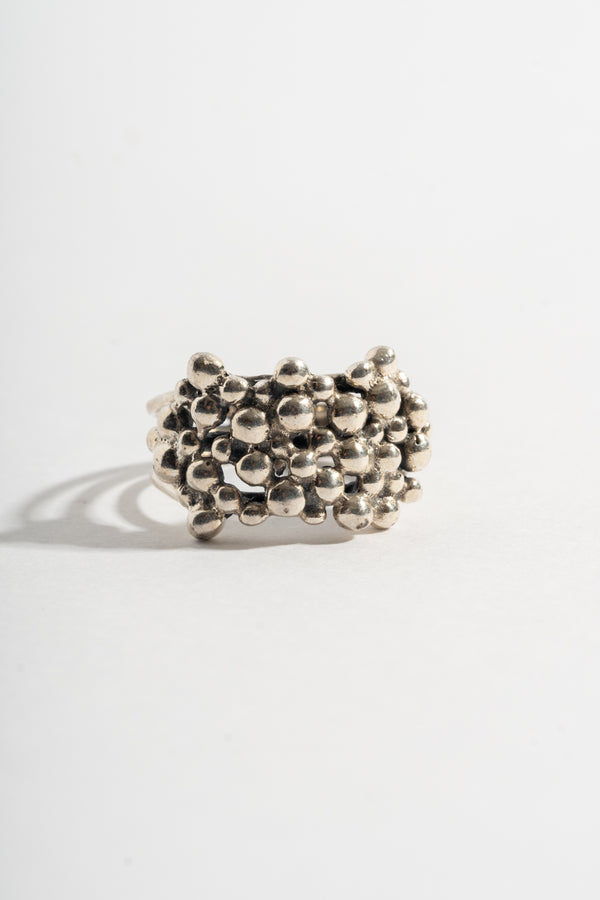 Sterling Modern Wide Bubble Ring