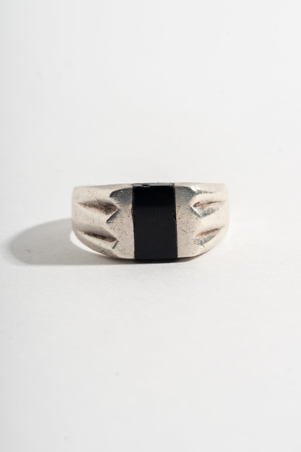 Sterling Onyx Inlay Ring