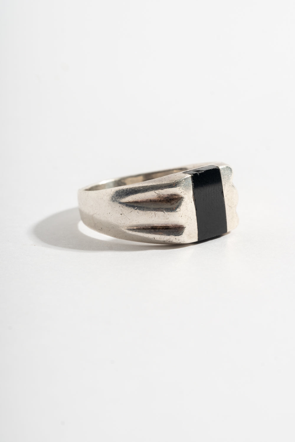 Sterling Onyx Inlay Ring