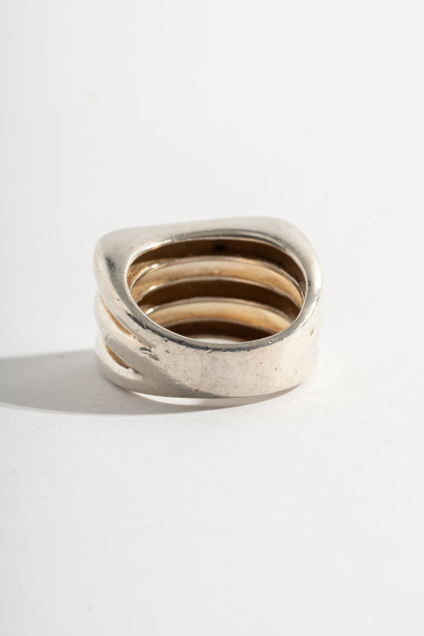 Sterling Open Triple Bar Ring