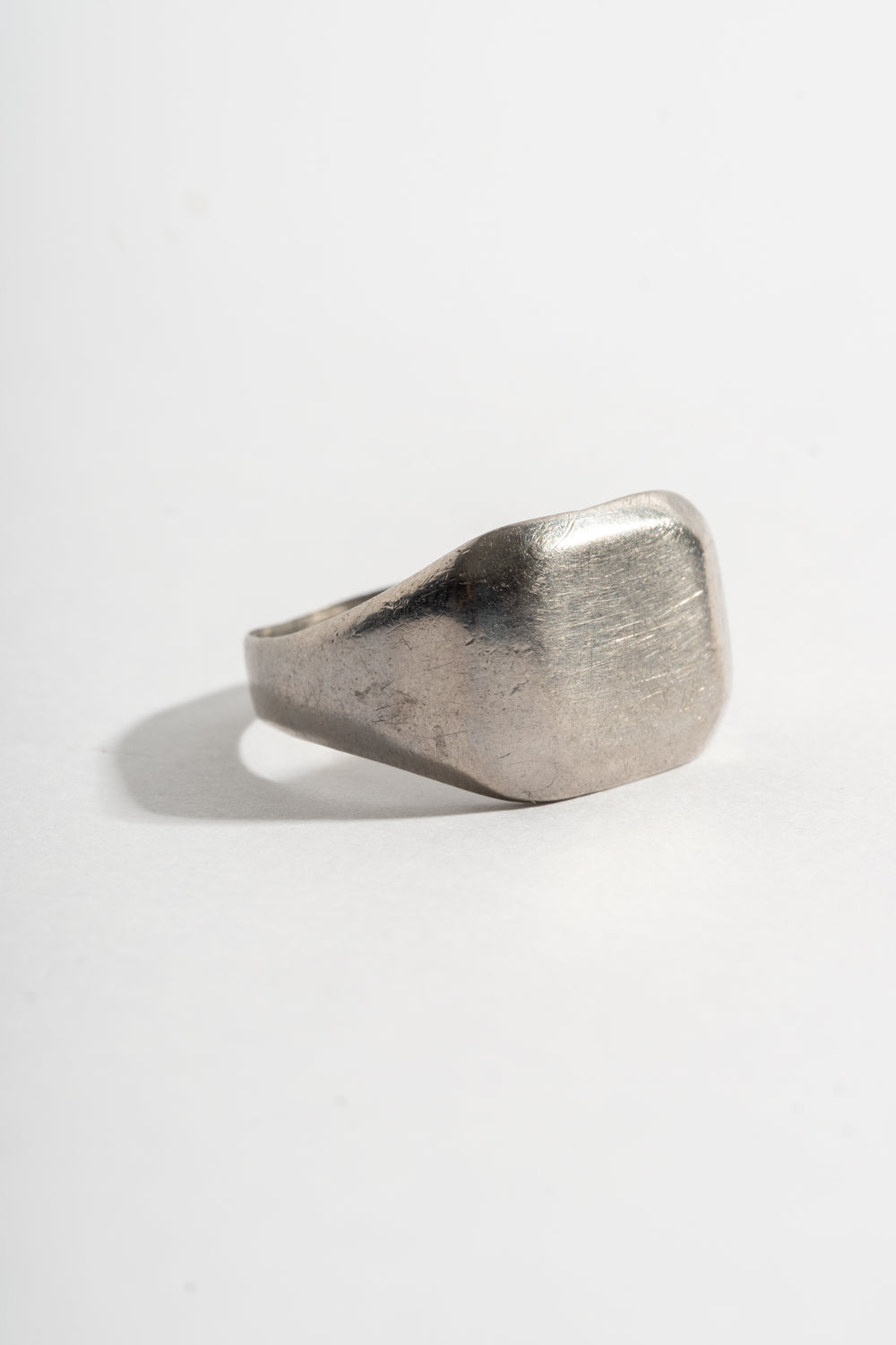 Sterling Simple Rounded Edge Signet Ring