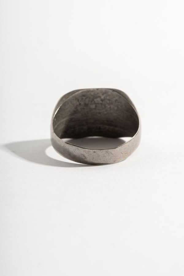 Sterling Simple Rounded Edge Signet Ring