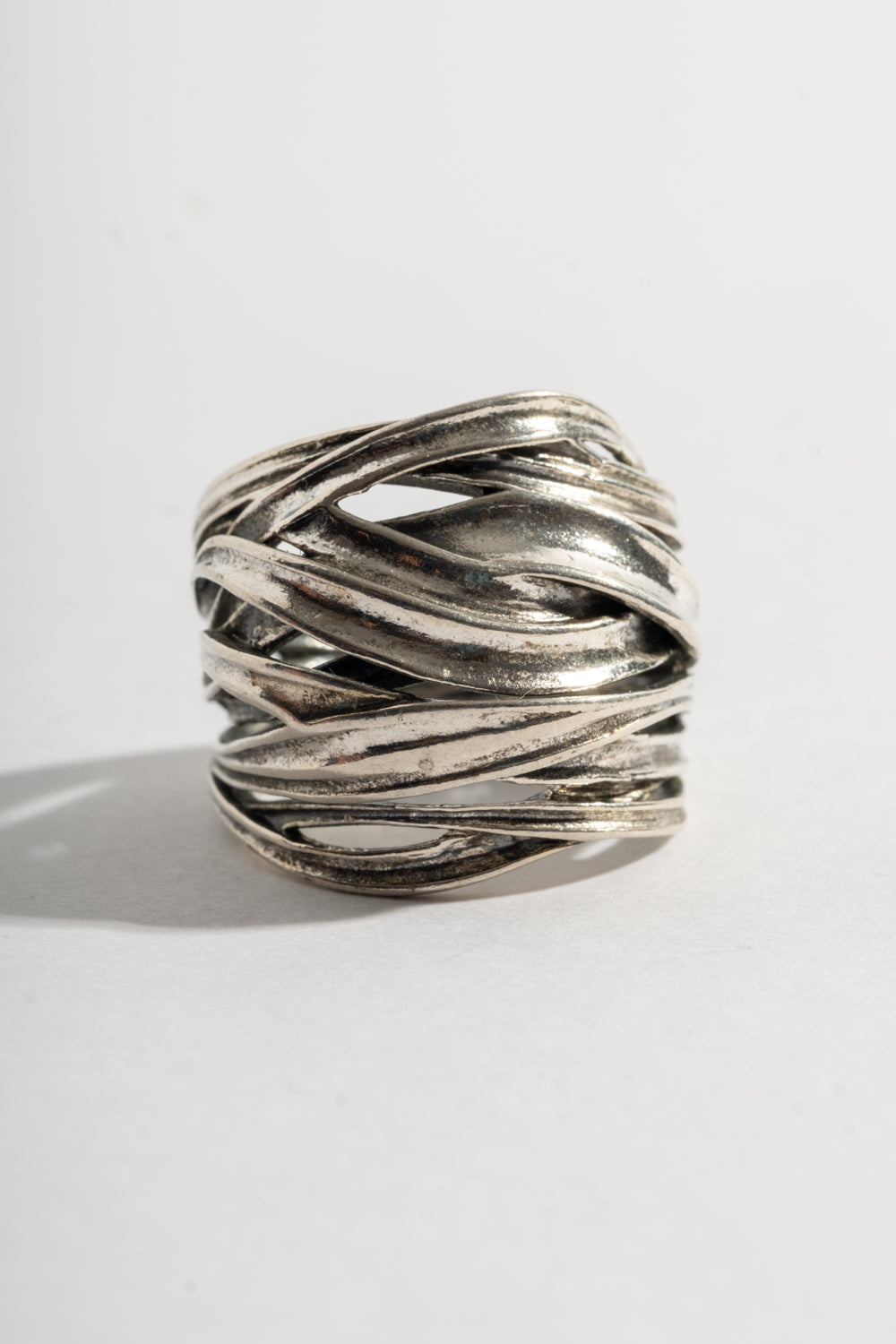 Sterling Wrapped Ribbon Ring