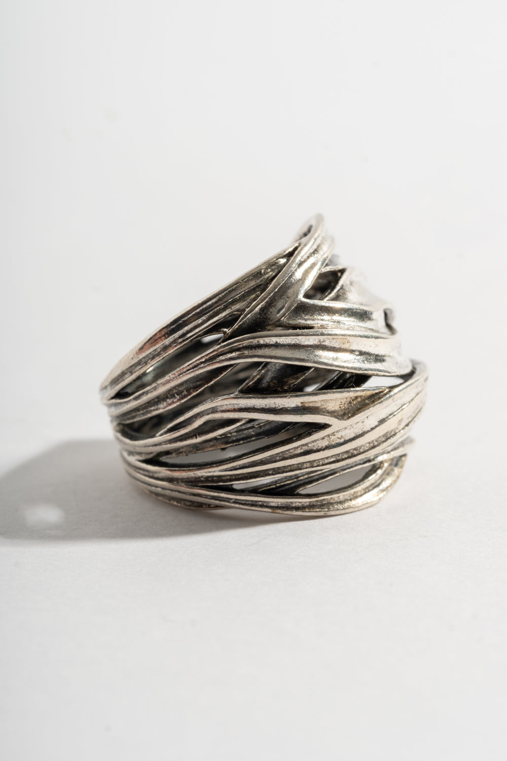 Sterling Wrapped Ribbon Ring