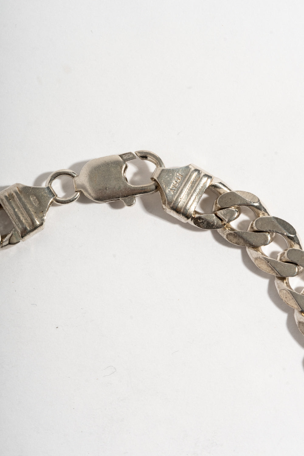 Sterling Curb Chain ID Bracelet