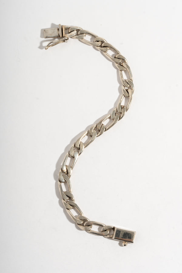 Sterling Figaro Chain Bracelet