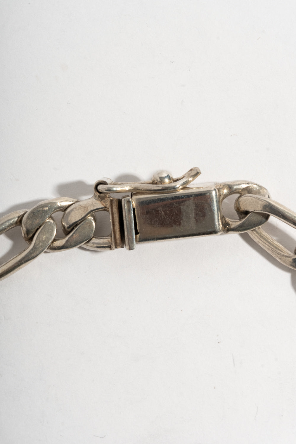 Sterling Figaro Chain Bracelet
