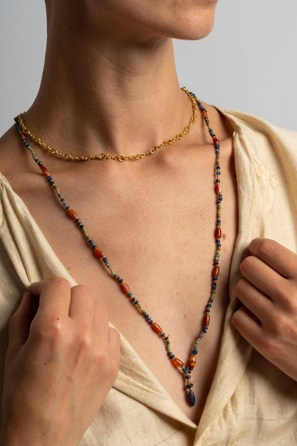 22K + Ancient Roman Bead Strand