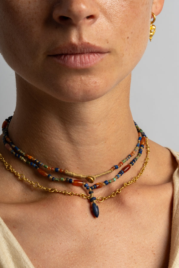 22K + Ancient Roman Bead Strand