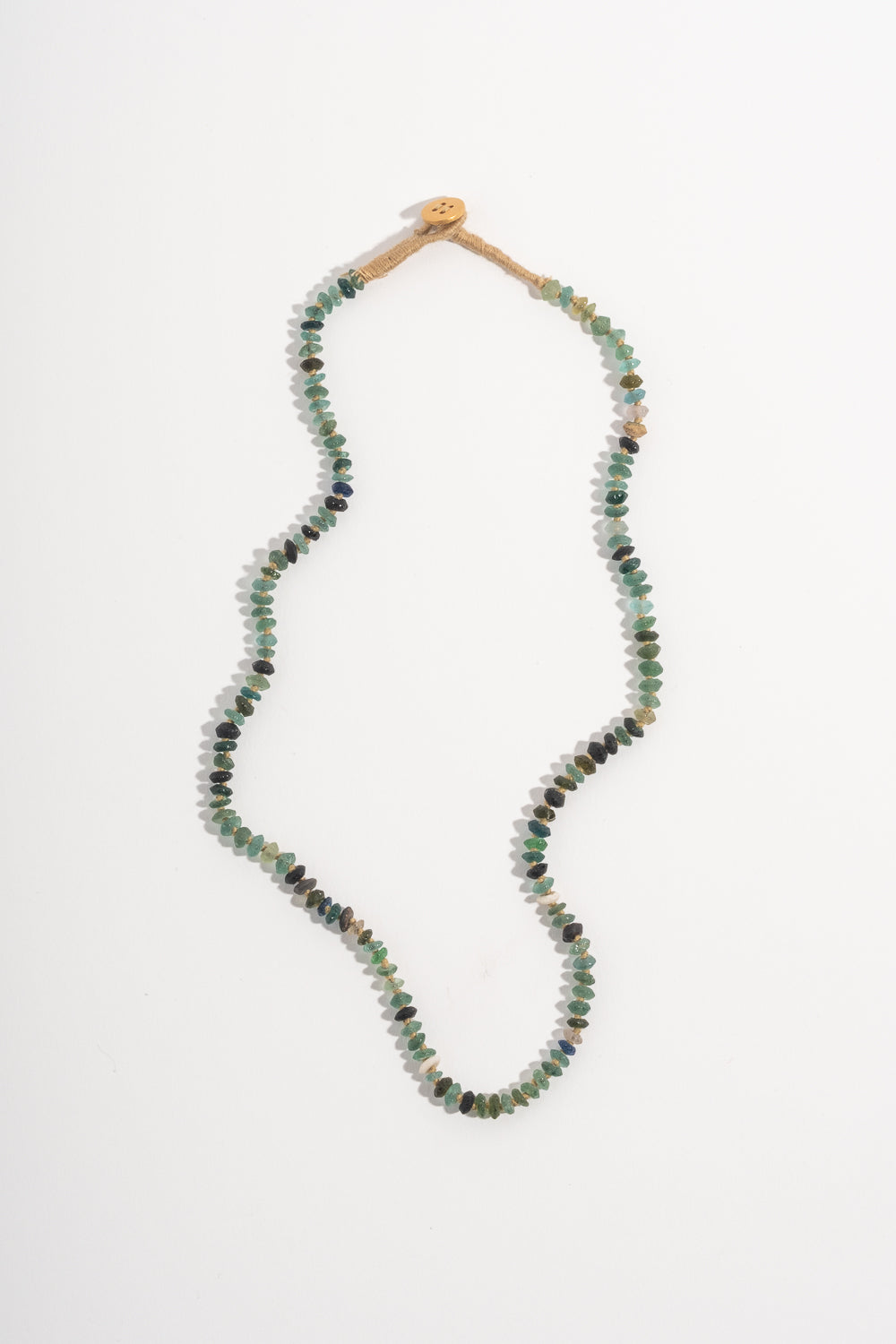 22K + Ancient Roman Glass Bead Strand