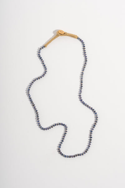 22K + Dark Blue Sapphire Strand