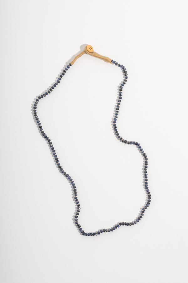 22K + Dark Blue Sapphire Strand