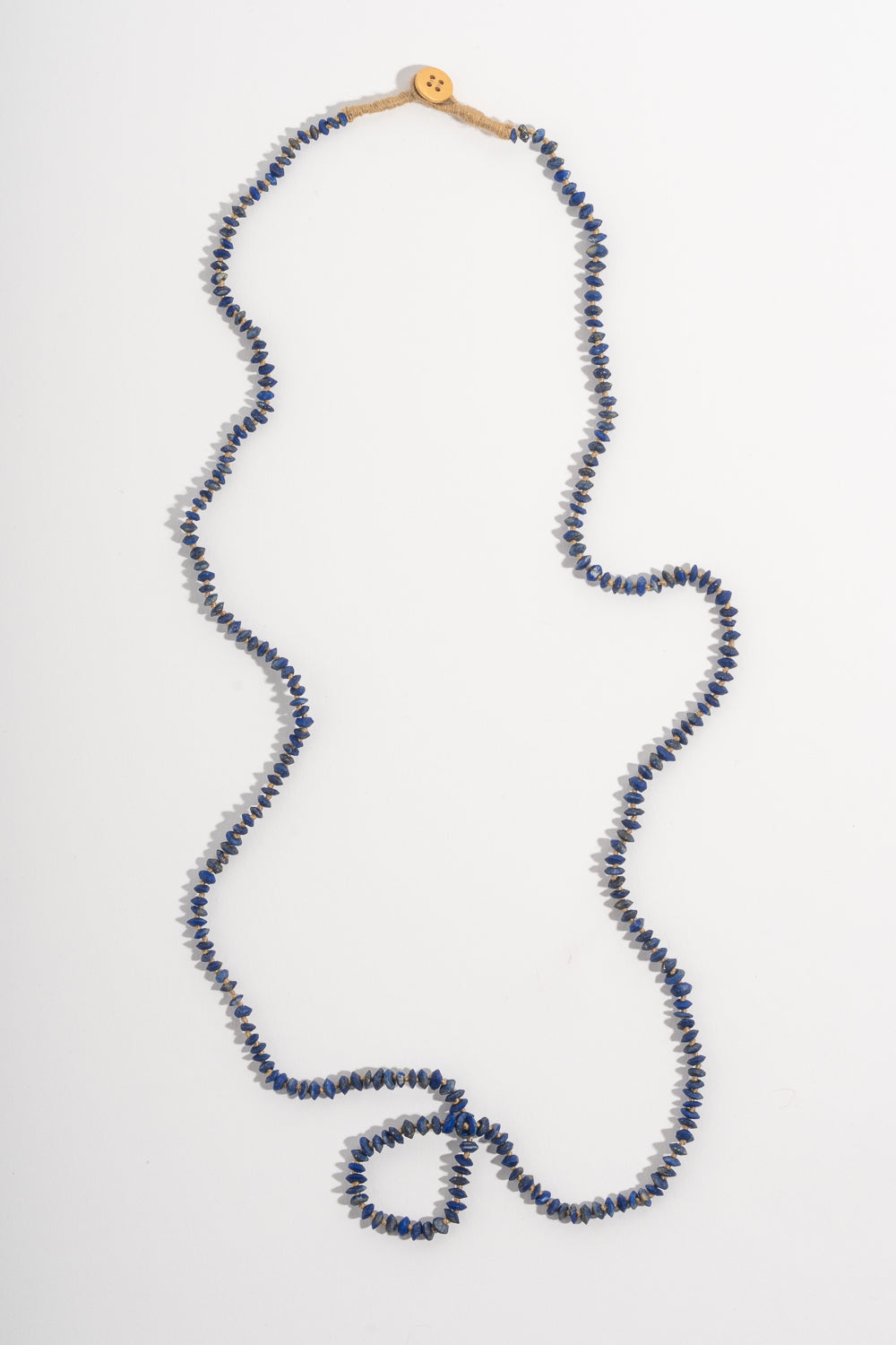 22K + Faceted Lapis Strand