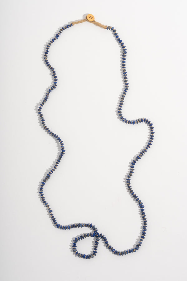 22K + Faceted Lapis Strand