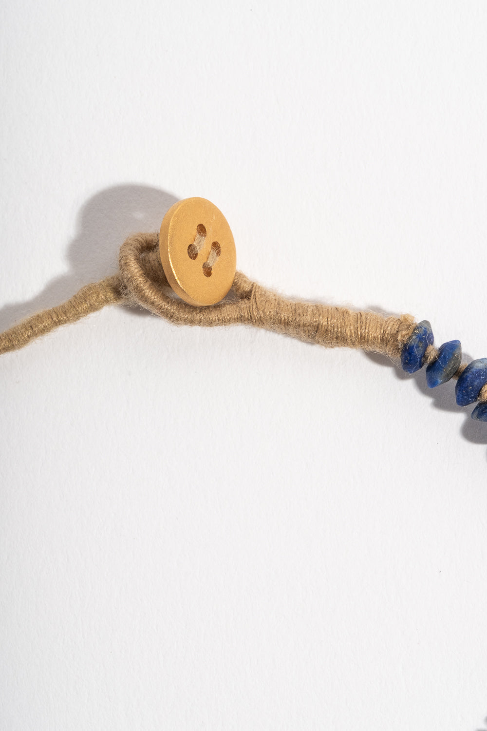 22K + Faceted Lapis Strand