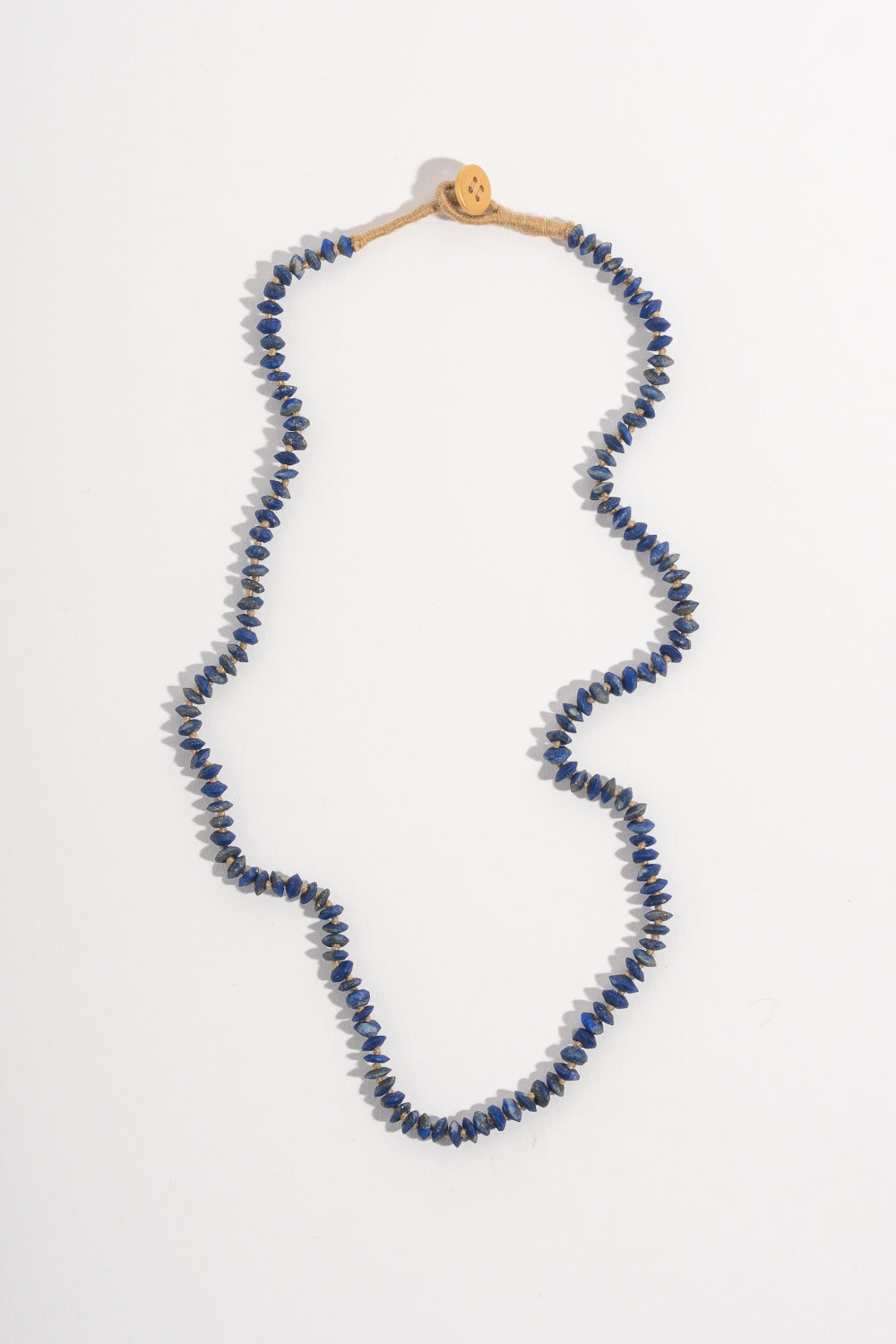 22K + Faceted Lapis Strand
