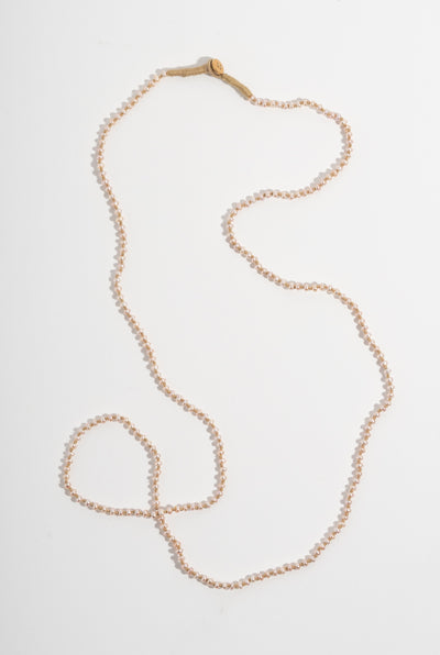 22K + Peach Pearl Strand