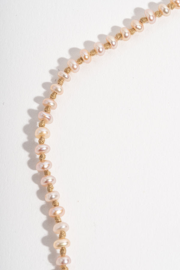 22K + Peach Pearl Strand