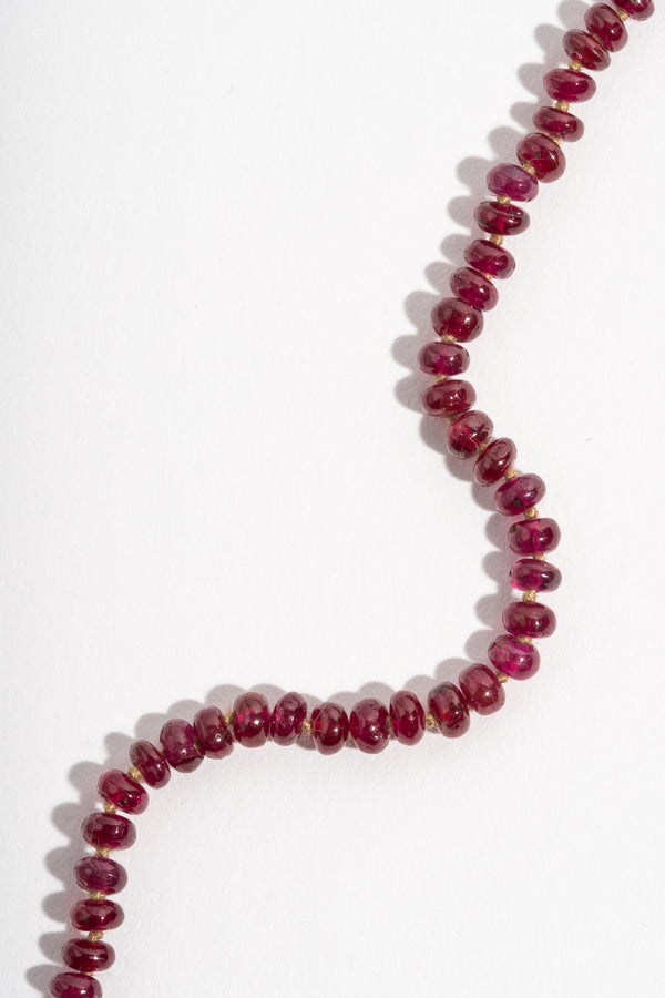 Medium Ruby Bead Strand