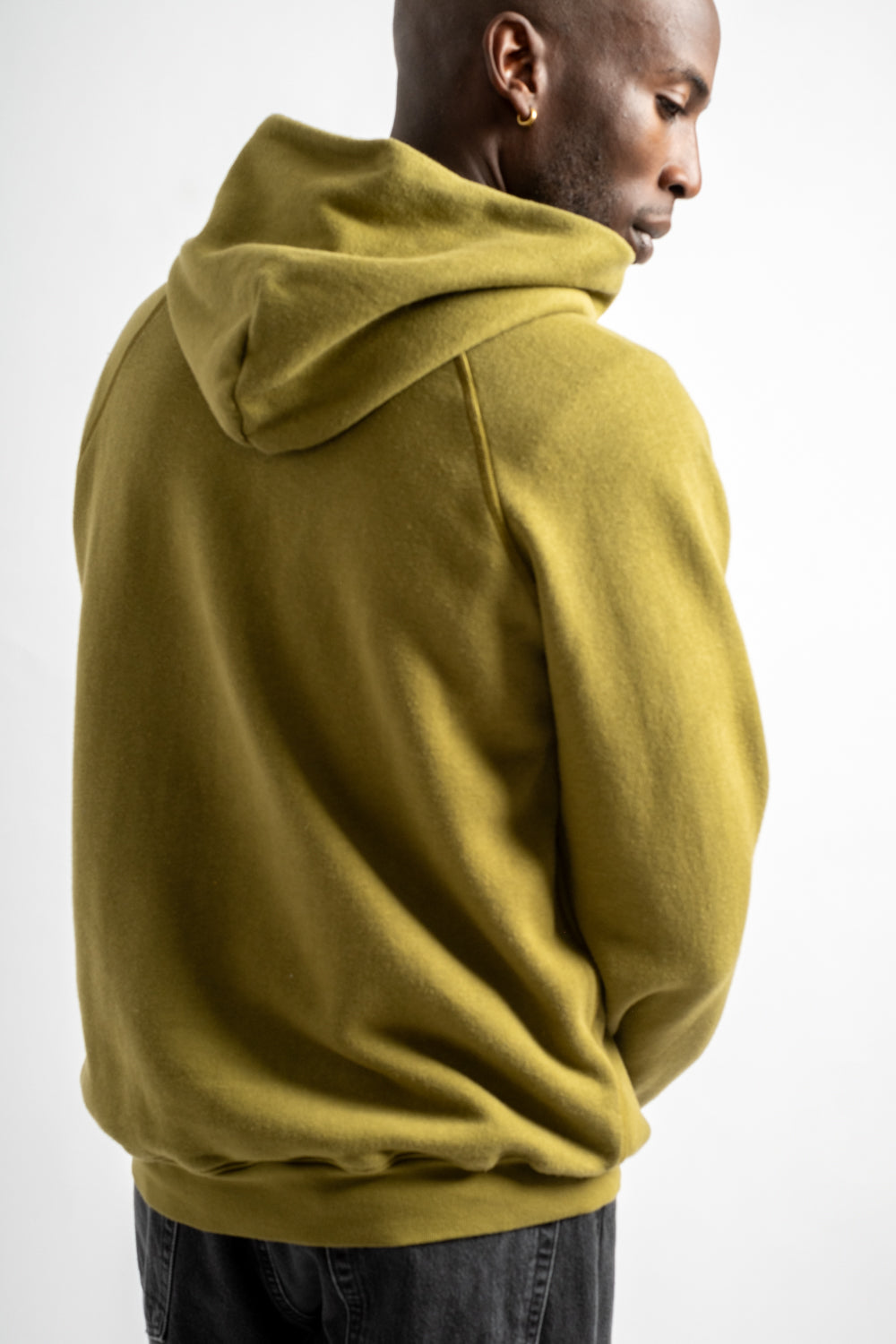 The Men's Hooded Sweatshirt in Olive