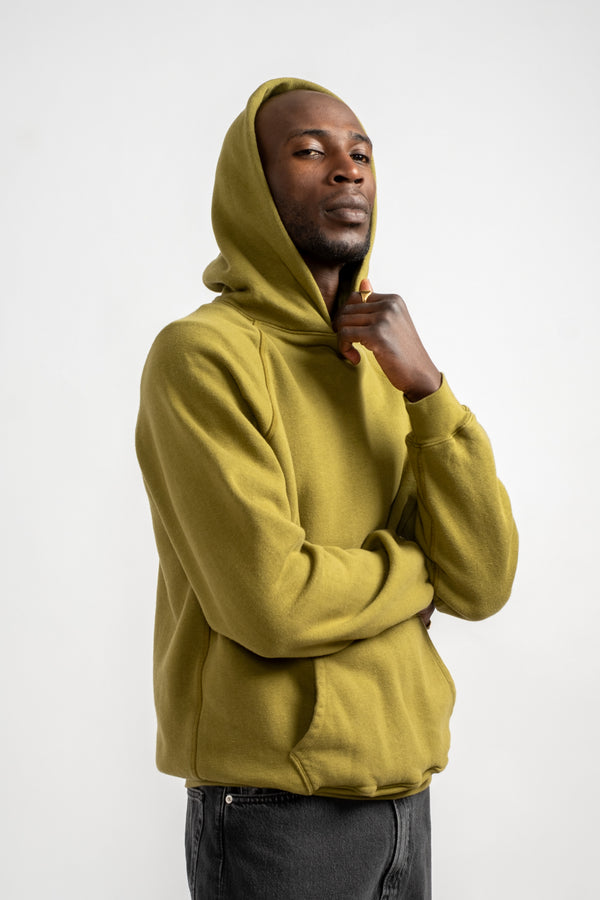 The Men's Hooded Sweatshirt in Olive