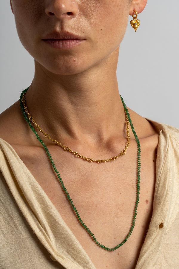 Small Emerald Bead Strand