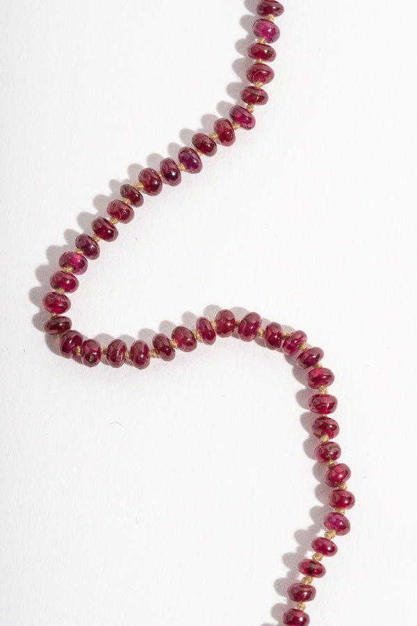 Small Ruby Bead Strand