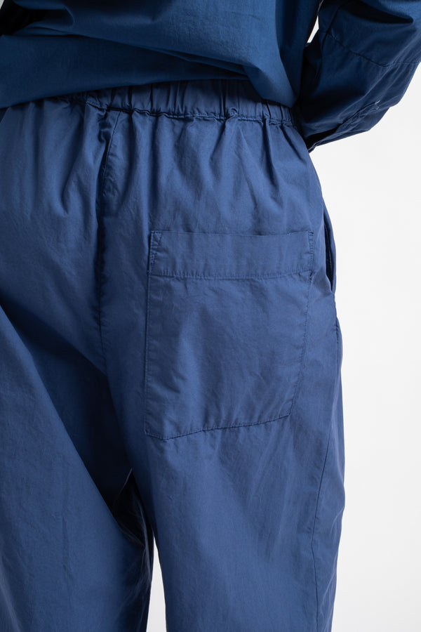 The Elastic Pant in Blue Micro Twill