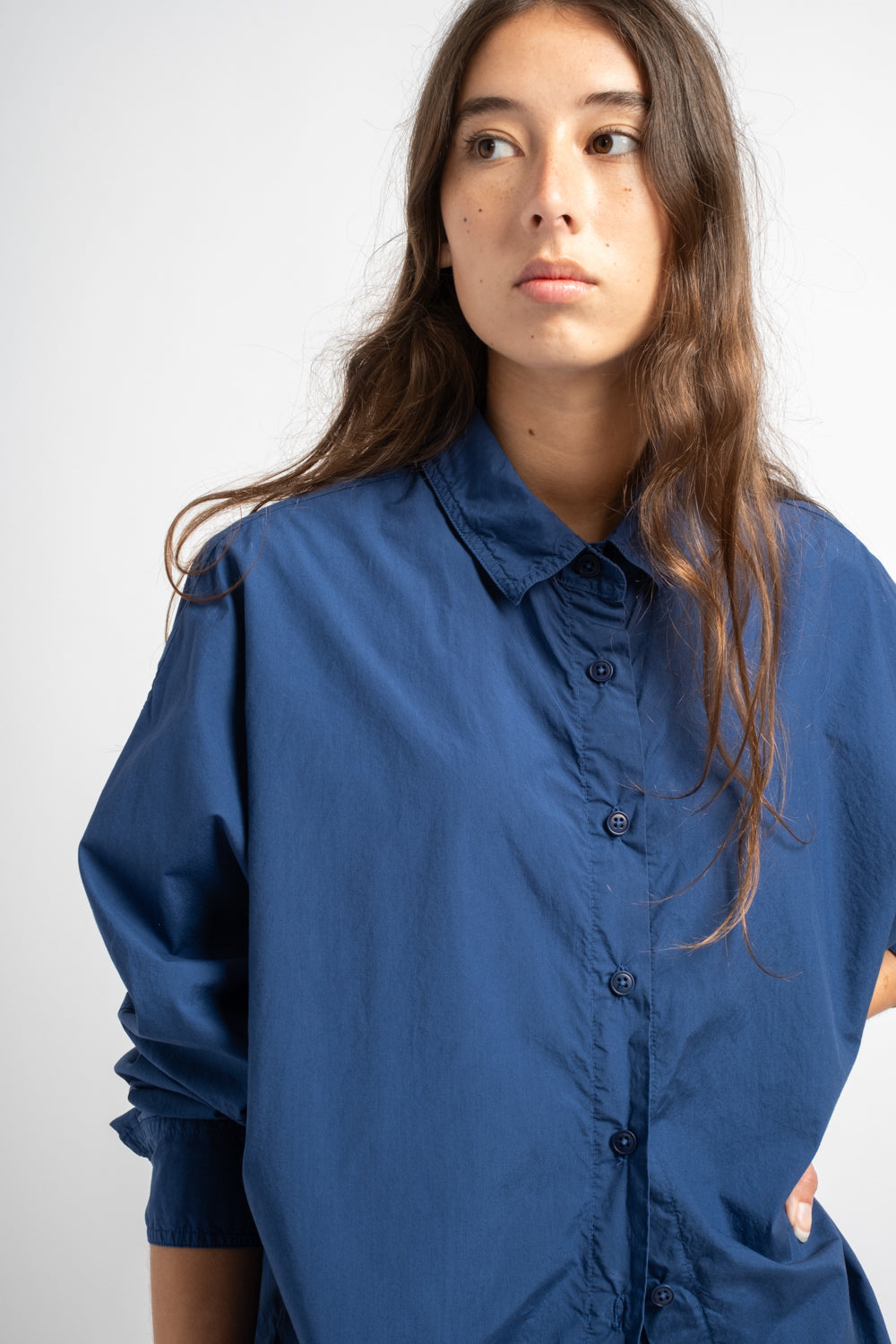 The Oversized Shirt in Blue