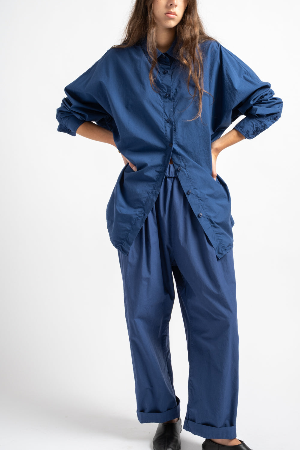 The Oversized Shirt in Blue