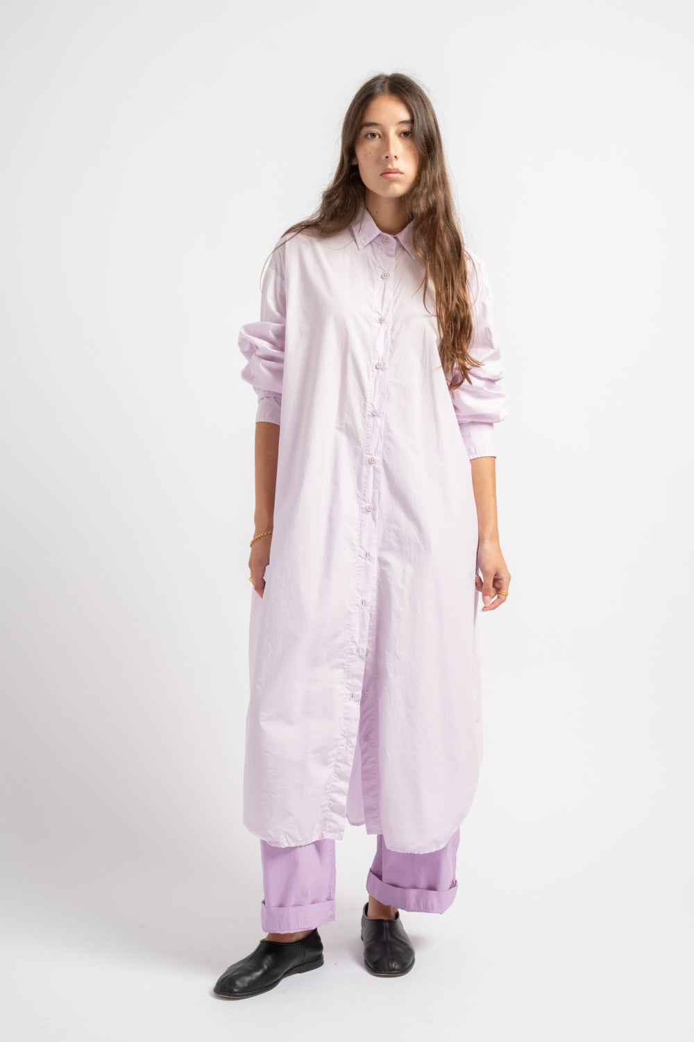 The Shirt Dress in Lilac