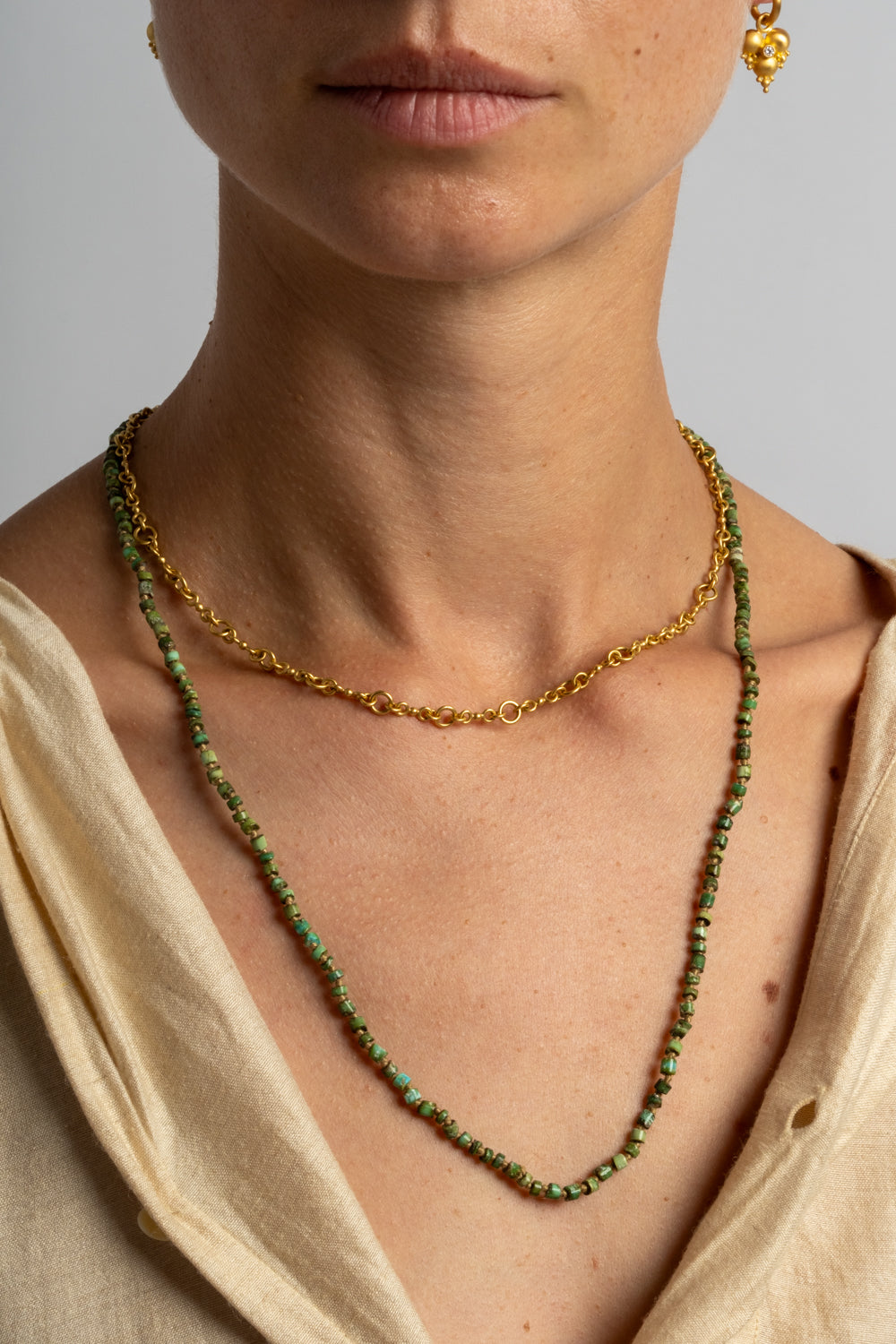 Vintage Sonoran Gold Turquoise Strand