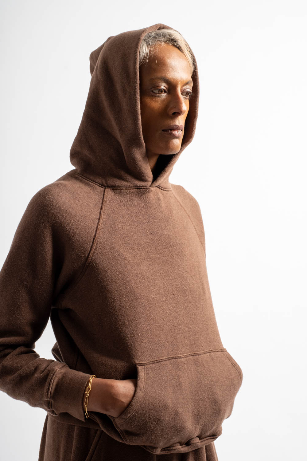 The Women's Hooded Sweatshirt in New Brown