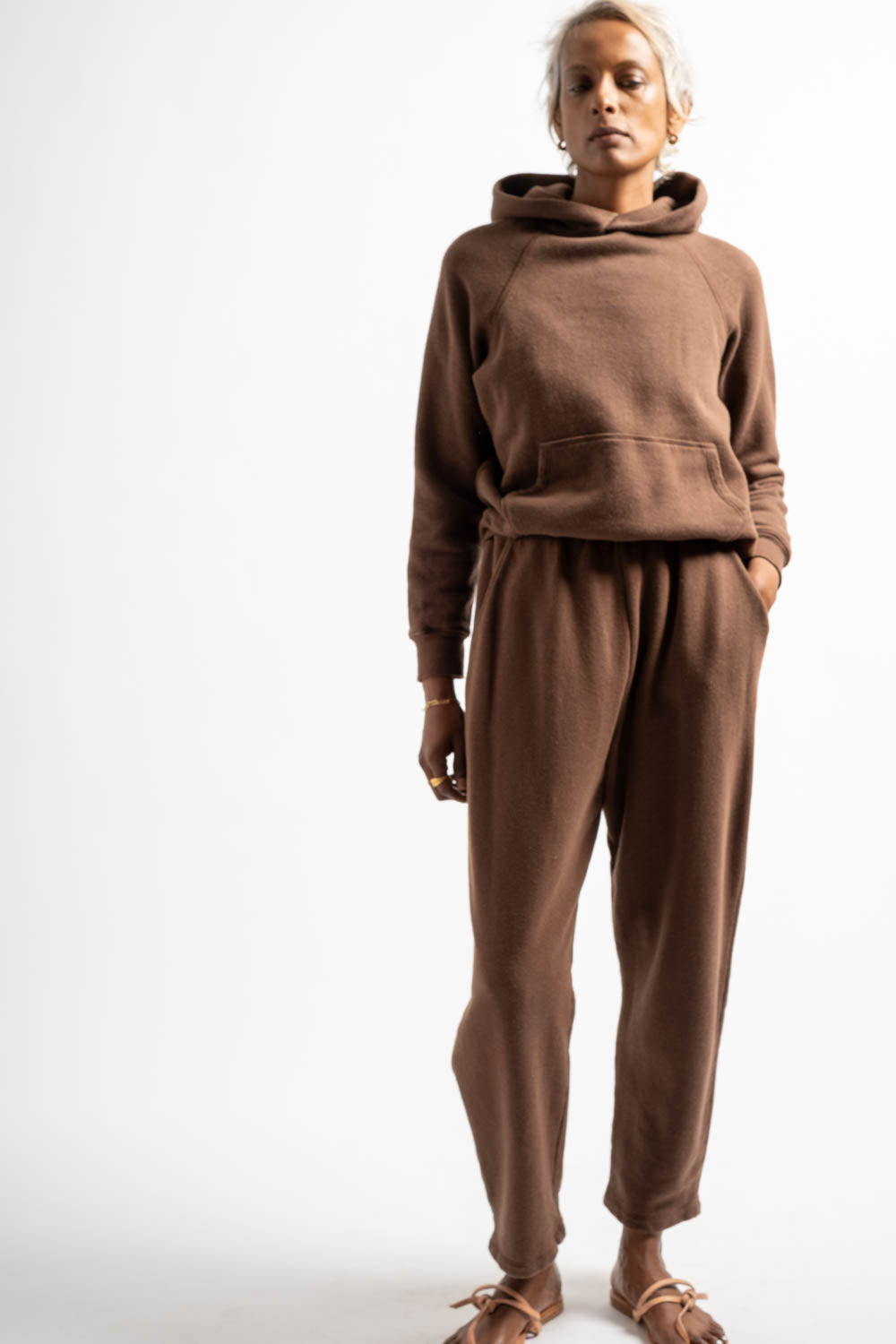 The Women's Hooded Sweatshirt in New Brown