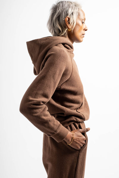 The Women's Hooded Sweatshirt in New Brown