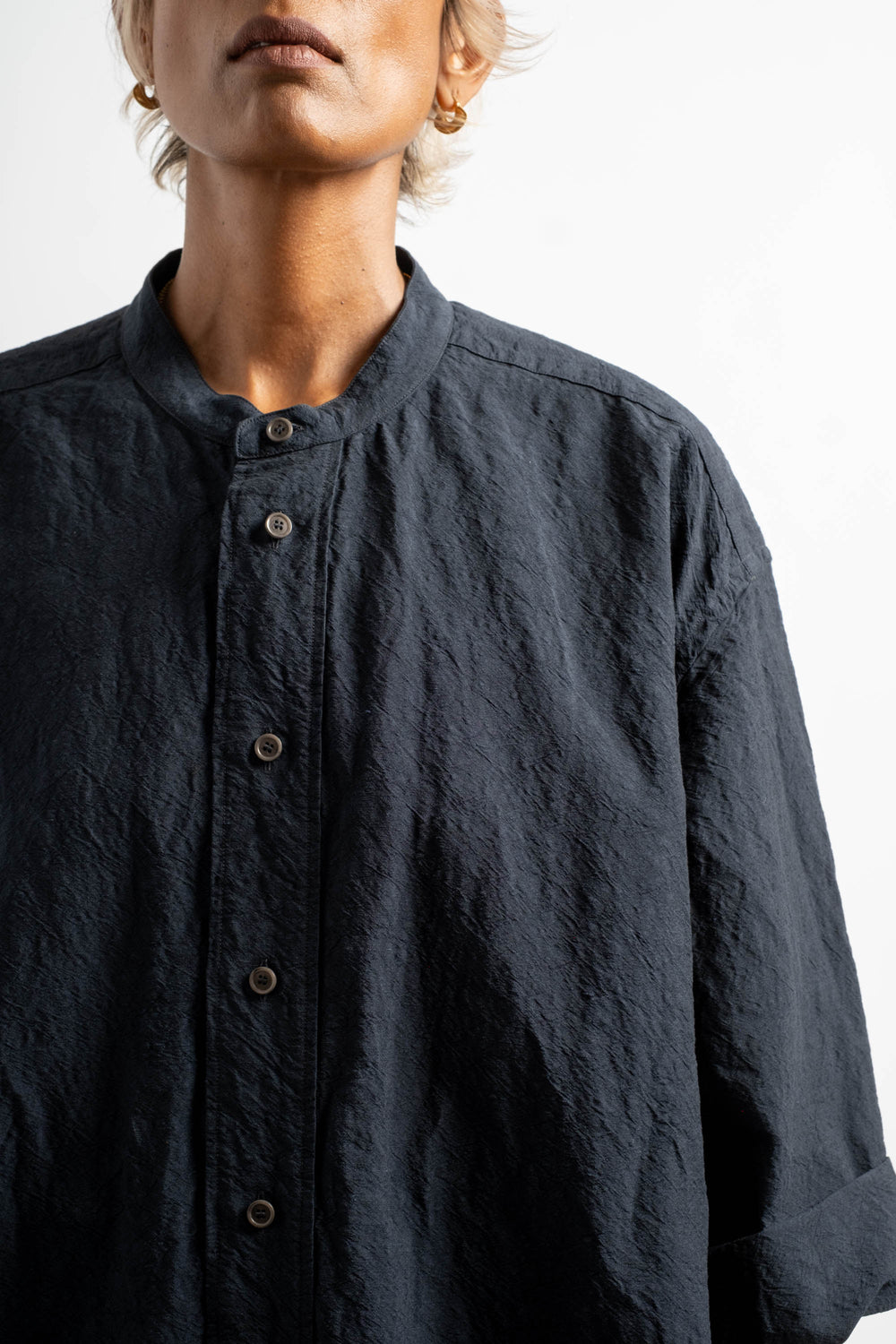 Shaman Shirtdress in Midnight