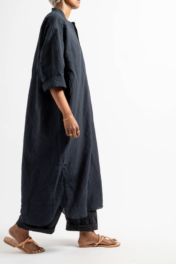 Shaman Shirtdress in Midnight
