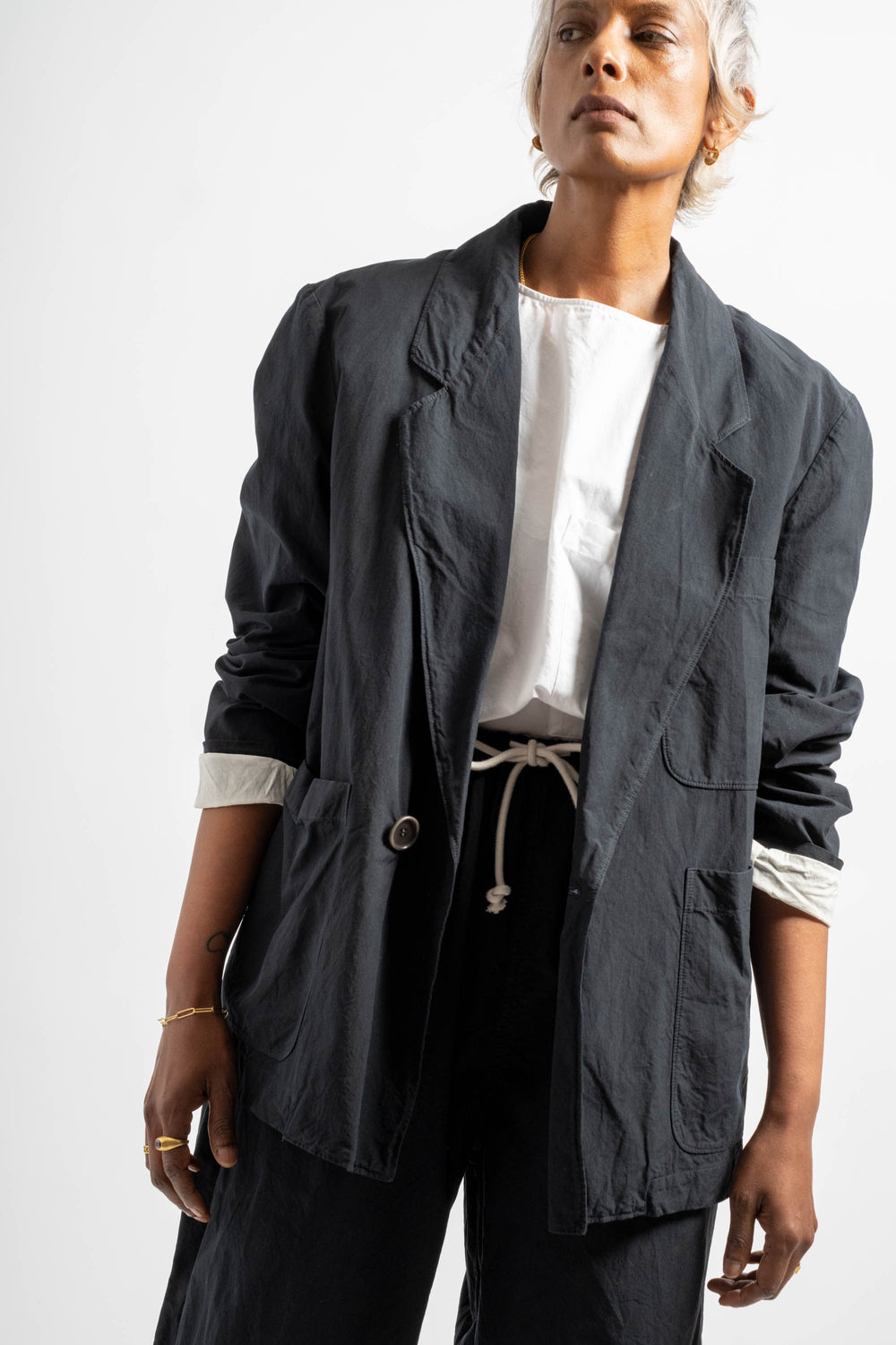 Juri Jacket in Off Black