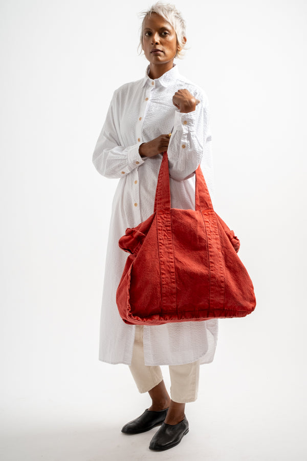Medium Bombo Bag in Red