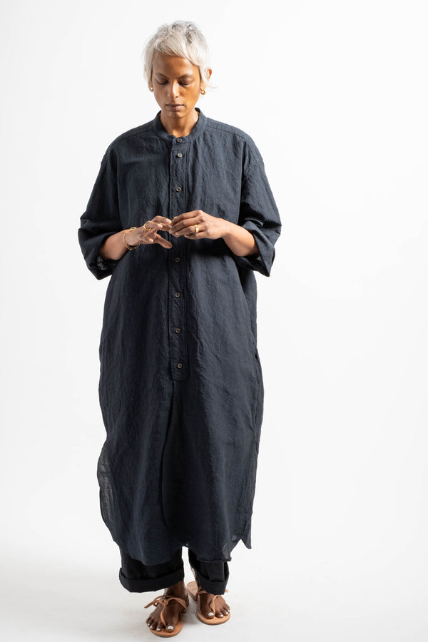 Shaman Shirtdress in Midnight