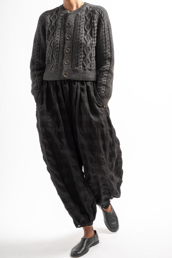 Tamou Trouser in Black on Black