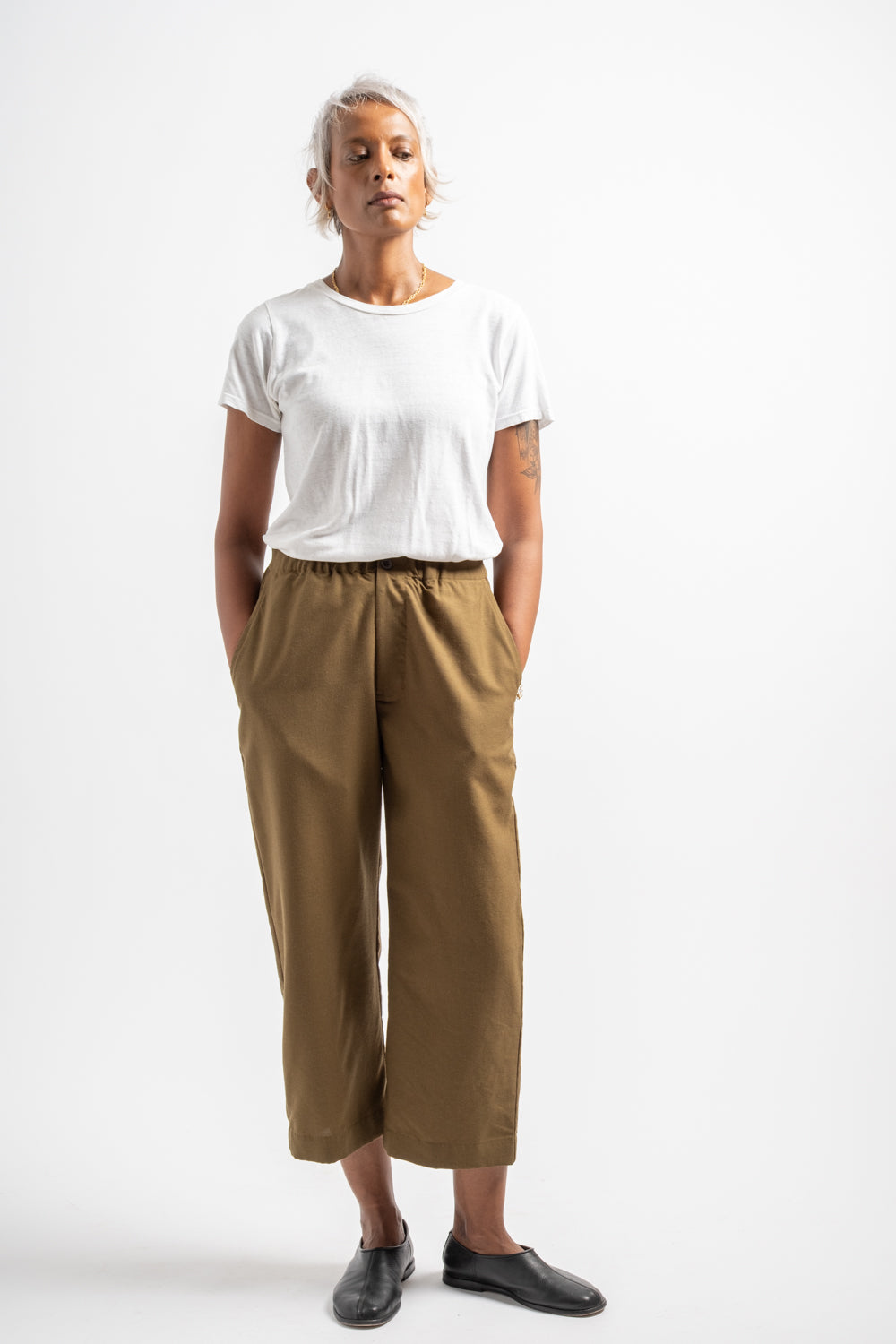 Tatum Trousers in Kelp