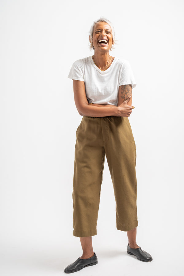 Tatum Trousers in Kelp