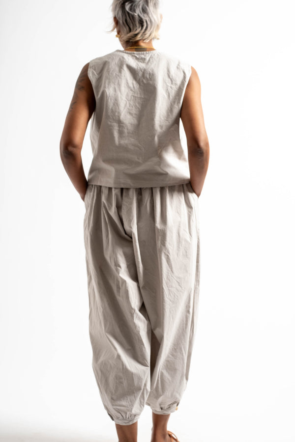 Tamou Trouser in Fine Dusty Stripe