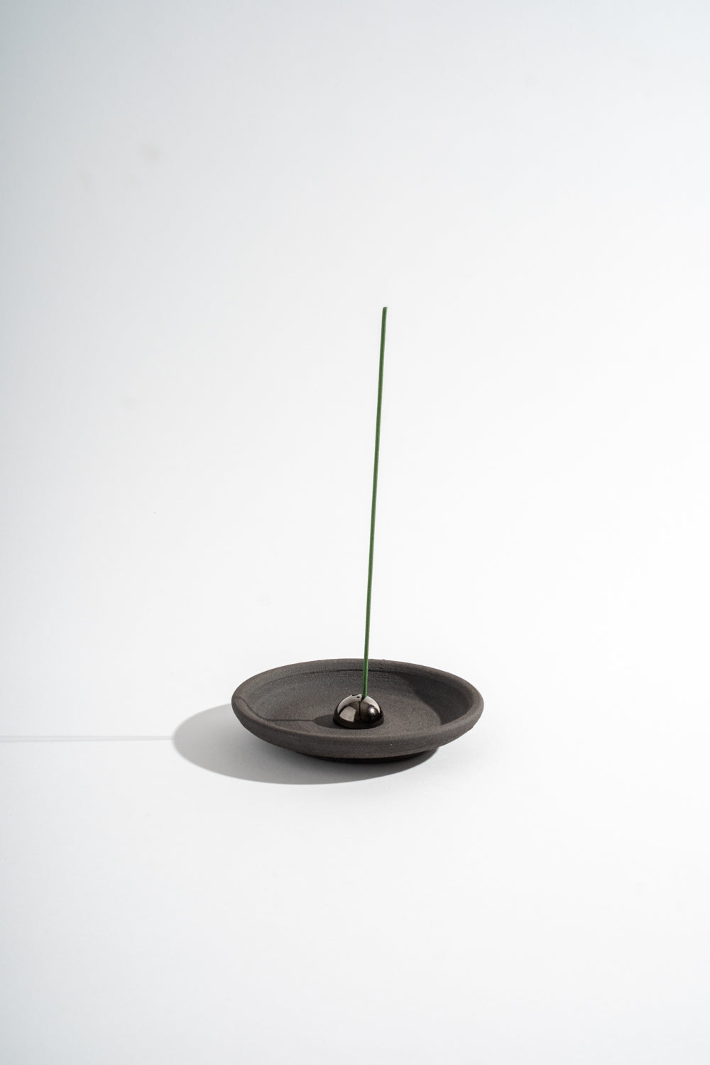 Black Stoneware Incense & Smudging Dish